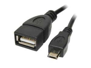 Reekin Adaptateur OTG - Câble Micro USB B/M vers USB A/F 0