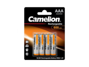 Pack de 4 piles rechargeables Camelion AAA Micro 600mAh