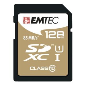 SDXC 128GB Emtec CL10 EliteGold UHS-I 85MB/s - En blister