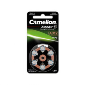 6 batterie per apparecchi acustici Camelion zinco-aria A13 0% mercurio/Hg - marrone