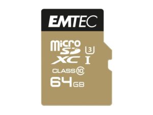 MicroSDXC 64GB EMTEC SpeedIn CL10 95MB/s FullHD 4K UltraHD - En blister