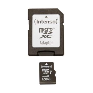 MicroSDXC 128Go Intenso Premium CL10 UHS-I + adaptateur et Blister