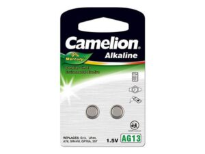 Pack of 2 Alkaline Camelion AG13 batteries