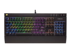 Corsair Gaming STRAFE RGB QWERTY-toetsenbord - Cherry MX Red (DE Layout) CH-900227-DE