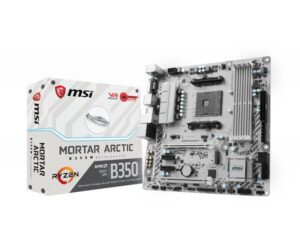 MSI B350M MORTAR ARCTIC AMD B350 Socket AM4 Micro ATX carte mère 7A37-001R