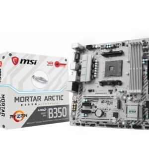 MSI B350M MORTAR ARCTIC AMD B350 Socket AM4 Micro ATX carte mère 7A37-001R