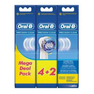 Pack de 4+ 2 brossettes de rechange Oral-B Precision Clean