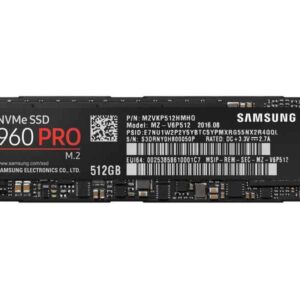 Samsung 960 PRO NVMe M.2 SSD MZ-V6P512BW