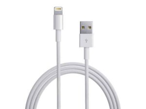Câble chargeur pour Apple (USB-Lightning) 90cm (Blanc)