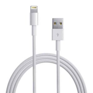 Cable cargador para Apple (USB-Lightning) 90cm (Blanco)