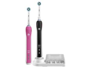 Brosses à dents électriques Oral-B Smart 4 4900 2x (rose + noir)