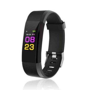Bracelet connecté Fitness Tracker Bluetooth (noir)