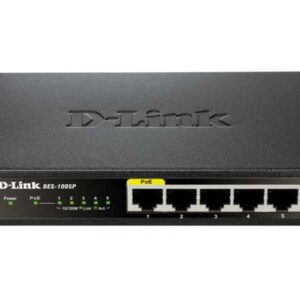 D-Link non géré L2 Fast Connexion Ethernet Noir commutateur réseau DES-1005P/E