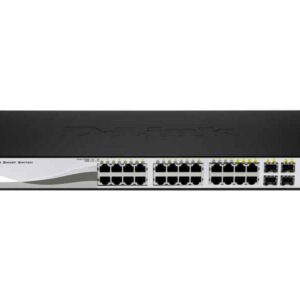 Commutateur de réseau D-Link L2 Gigabit Ethernet (10/100/1000) DGS-1210-24P (Noir)
