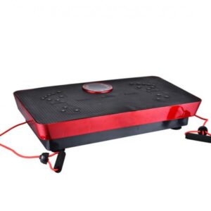 Plateau vibrant Fitness Body Magnetic Therapy + avec musique 73cm (Noir-Rouge)