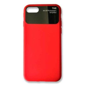 Coque pour Phone 7+8 en silicone (Rouge)