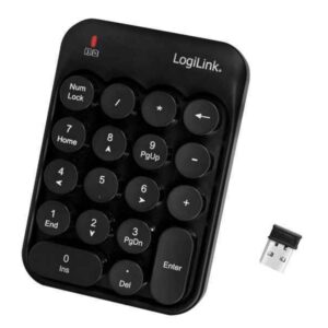 LogiLink clavier numérique RF sans fil Universel ID0173 Noir