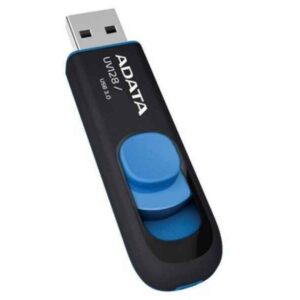 ADATA USB-Stick 16GB DashDrive UV128  (black/blue) retail AUV128-16G-RBE