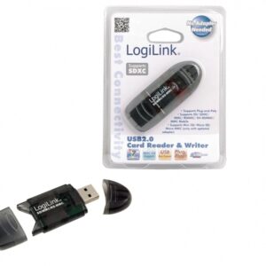 Lector de tarjetas Logilink USB 2.0 Stick externo para SD/MMC CR0007
