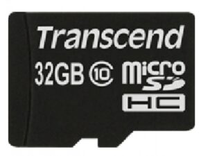 Transcend  MicroSD/SDHC Card 32GB Class10 w/adapter TS32GUSDHC10