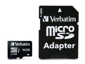 Verbatim MicroSD/SDHC  Card 16GB Premium Class10 + Adapte retail 44082