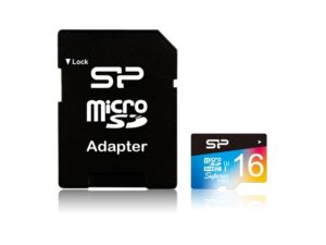 Silicon Power MicroSDHC 16GB UHS-3 Sup.UHS-1U3 mit Adap. SP016GBSTHDU3V20SP