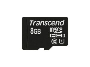 Transcend MicroSD/SDHC Card  8GB UHS1 w/adapter TS8GUSDU1