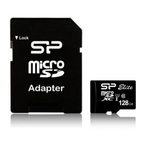 Silicon Power MicroSDXC 128GB UHS-1 Elite/Cl.10 w/Adap. SP128GBSTXBU1V10SP