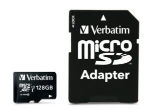 Verbatim MicroSD/SDXC Card 128GB Premium Class10 + Adap. Retail 44085