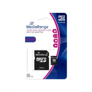 MediaRange MicroSD Card 8GB CL.10 inkl. Fit MR957