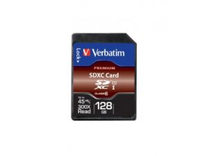 Verbatim SD Card 128GB SDXC Premium Class 10 Retail 44025