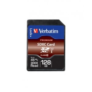 Tarjeta SD Verbatim 128GB SDXC Premium Class 10 Minorista 44025