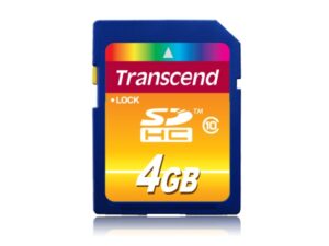 Transcend SD Card 4GB SDHC Class10 TS4GSDHC10