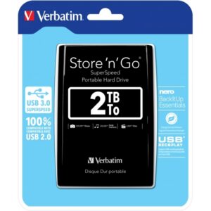 Verbatim Store 'n' Go External Festplatte 2TB Schwarz 53177