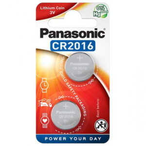 Panasonic pile Lithium CR2016 3V Blister (2-pièces) CR-2016EL/2B