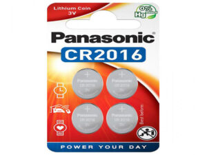 Panasonic piles Lithium CR2016 3V Blister Pack de 4 CR-2016EL/4B