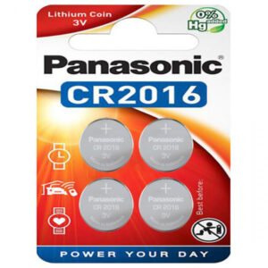 Panasonic piles Lithium CR2016 3V Blister Pack de 4 CR-2016EL/4B