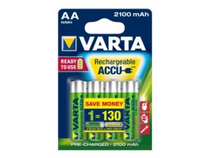 Varta NiMH Batteries Mignon AA 2100mAh Blister (Pack of 4) 56706 101 404