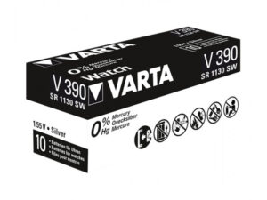 Varta piles bouton Silver Oxide 390 Retail (Pack de 10) 00390 101 111