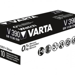 Varta piles bouton Silver Oxide 390 Retail (Pack de 10) 00390 101 111