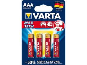 Batterie Varta Alkaline Micro AAA Max Tech Blister (4-Pack) 04703 110 404