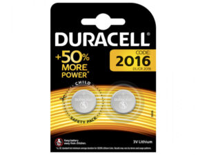Duracell Batterie Lithium Knopfzelle CR2016 3V Blister (2-Pack) 203884