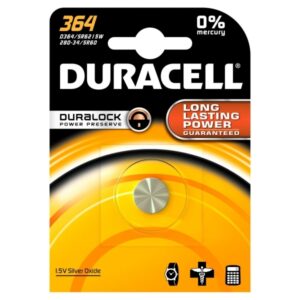 Duracell Batterie Silver Oxide Knopfzelle 364