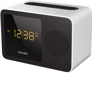 Philips Radio-réveil Bluetooth 2 alarmes + Station de charge USB AJT5300W/12