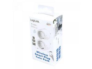 2x LogiLink Smart Plug Mains socket voice control WLAN 2.4 PA0200