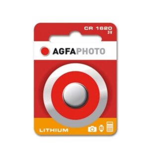 AGFAPHOTO Batterie Lithium Knopfzelle CR1620 3V Blister (1-Pack) 150-803456