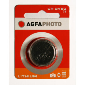 AGFAPHOTO Batterie Lithium Knopfzelle CR2450 3V Blister (1-Pack) 150-803449