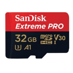 32 GB MicroSDHC SANDISK Extreme PRO R100/W90 C10 U3 V30 A1 - SDSQXCG-032G-GN6MA