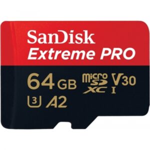 64 GB MicroSDXC SANDISK Extreme PRO R170/W90 C10 U3 V30 A2 - SDSQXCY-064G-GN6MA