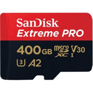 400 GB MicroSDXC SANDISK Extreme PRO R170/W90 C10 U3 V30 A - SDSQXCZ-400G-GN6MA